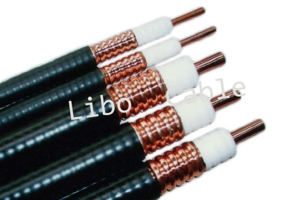 สายไฟ RF Coaxial 7/8 นิ้วพร้อมสายเคเบิ้ล RF RF Jacket Smooth Copper Tube