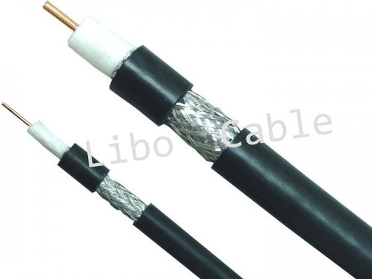 75 โอห์ม RG500 คู่สายสำหรับระบบกล้องวงจรปิดถักเปีย CATV คู่สาย