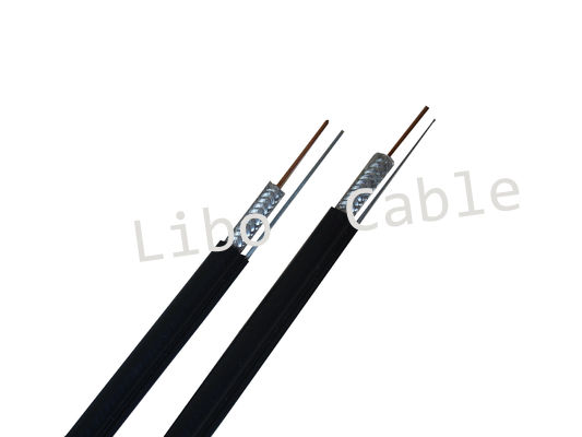 UV Stablized แจ็คเก็ตชนิด RG CATV คู่สายที่มีคุณภาพสูง RG11 คู่สายกับ Messenger